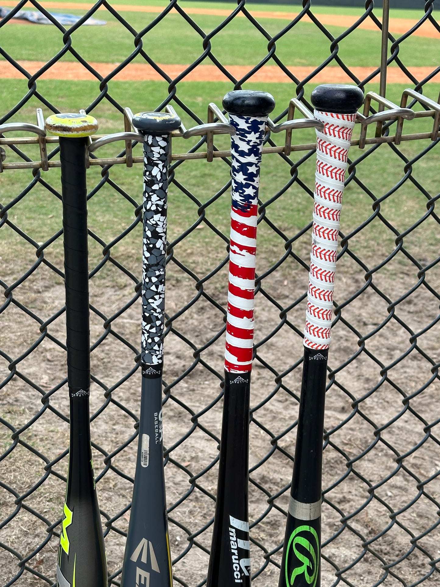 Ballpark Elite Bat Grip Tape for Baseball/Softball | 1.10 MM Precut Baseball Bat Grip Replacement | Choose from over 10 styles
