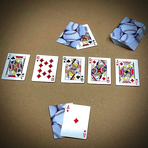 Baseball Deck of Playing Cards - 52 Cards + Jokers | Bridge Size Cards 3.5 inches x 2.25 inches
